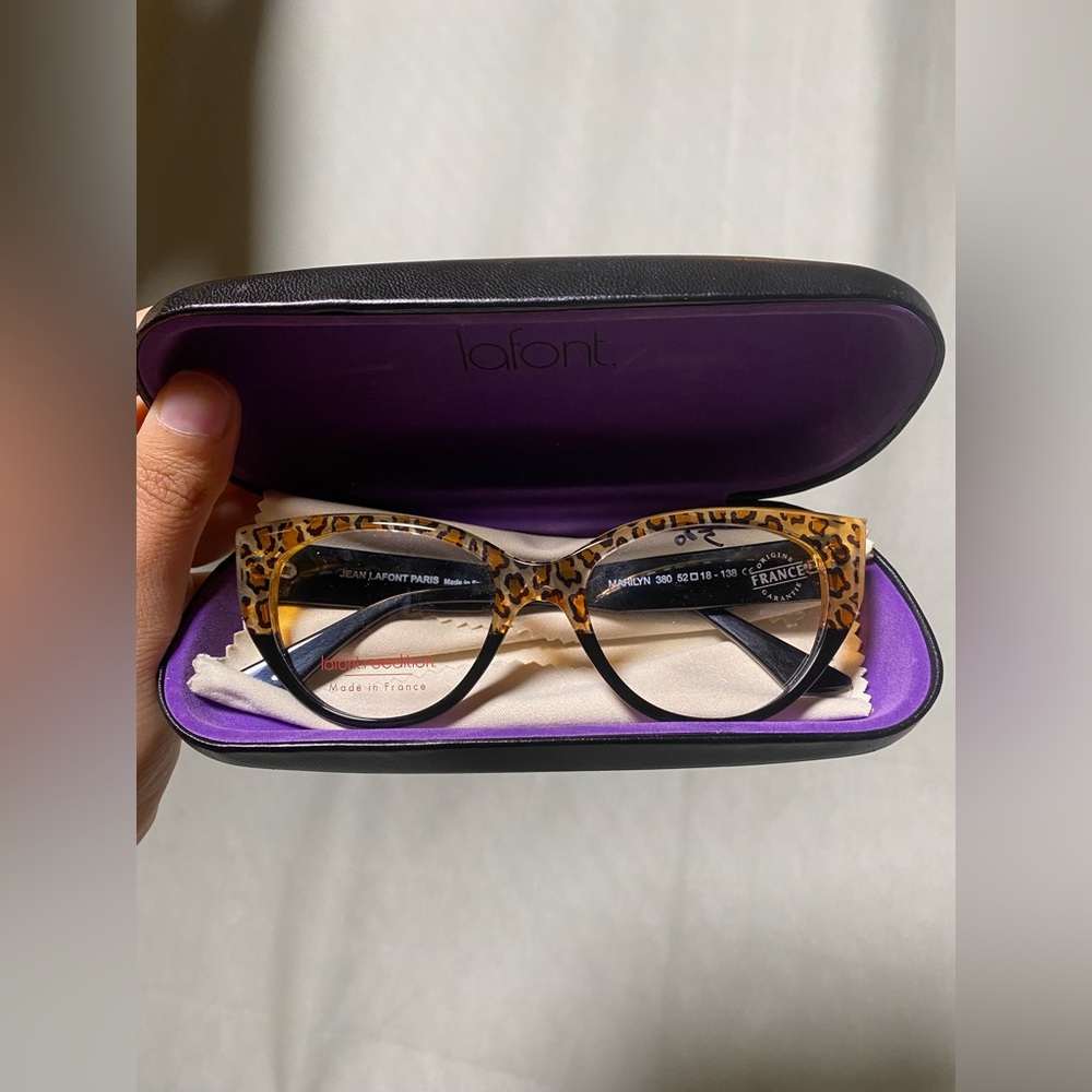 Lafont Cheetah Print Cat-Eye Frames - Picture 6 of 6